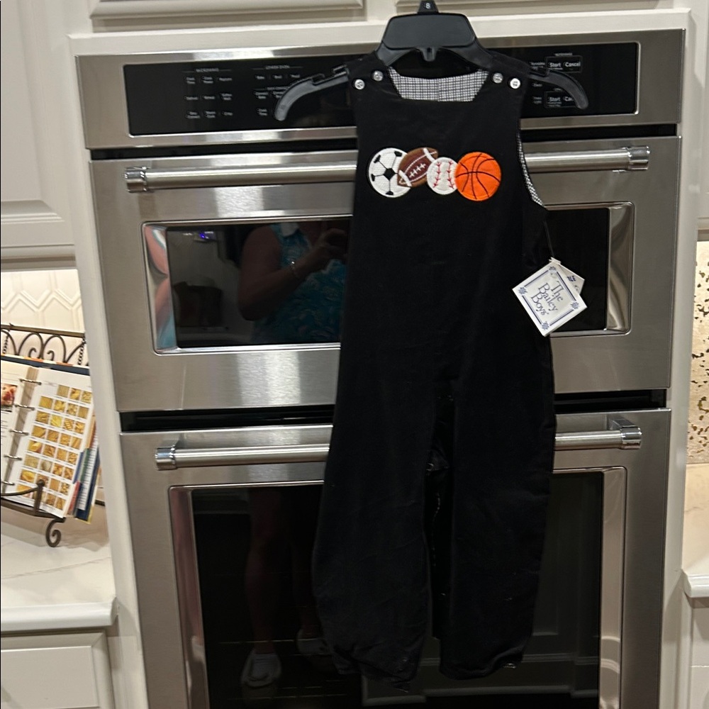 Black Sports-Themed Kids One Piece